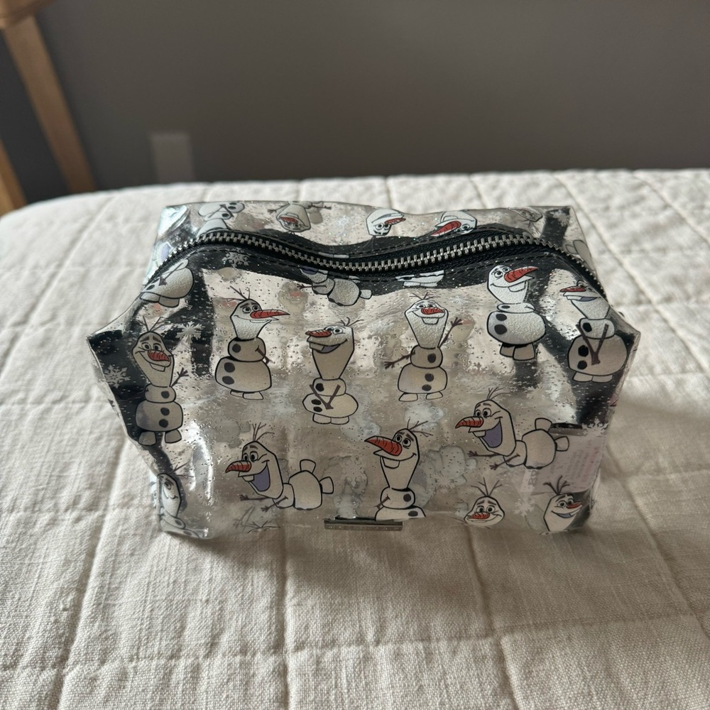 Skinny Dip Disney Frozen Olaf Clear Sparkle Cosmetic Case